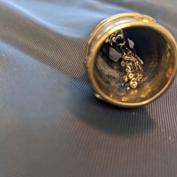 Artisan Handcrafted VTG Daniel Riccio 1984 Bronze Bears Bell. Calling collectors - Picture 7 of 16